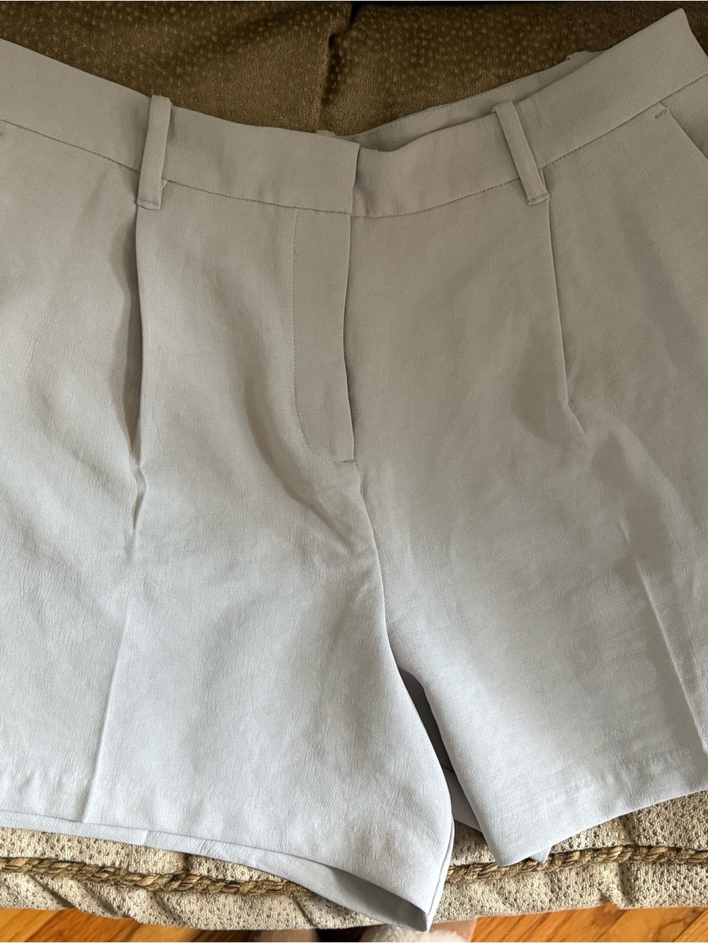 Abercrombie & Fitch Women's Light Gray Tailored Shorts